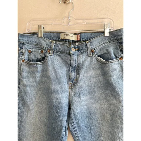 Levi's 515 Boot Cut Jeans Womens 10S Light Wash Y2K - Picture 3 of 8